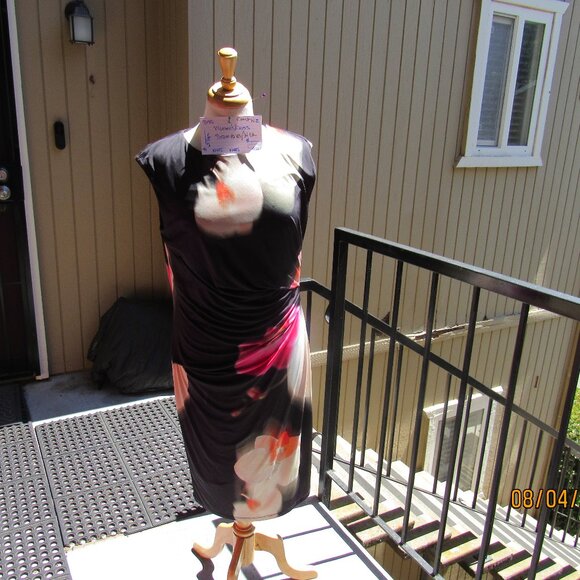 #395  WOMEN'S FLORAL PRINT DRESS BY COAST  (SIZE 10US / 14UK) - Picture 1 of 3